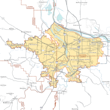 A preview of a urban growth boundary map.
